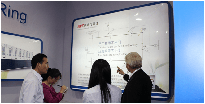Mr. Lars向電器工業(yè)協(xié)會(huì)智能電網(wǎng)設(shè)備委員會(huì)秘書長介紹赫茲曼簡潔高效的配網(wǎng)自動(dòng)化