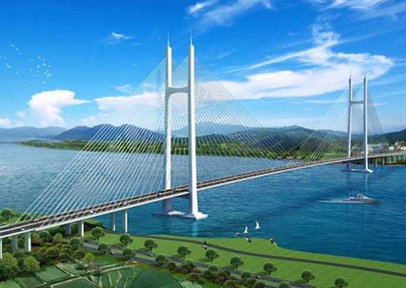 橋梁交通|低碳節能|廣東第一斜拉橋江順大橋